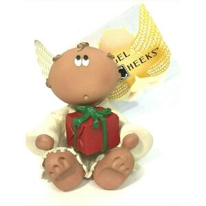 Angel Cheeks Christmas Red Gift Figurine Russ Critters 2001 2 1/2”T Collectible